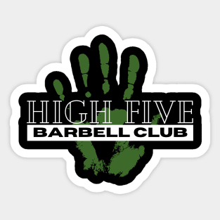 High Five Barbell Club Sticker